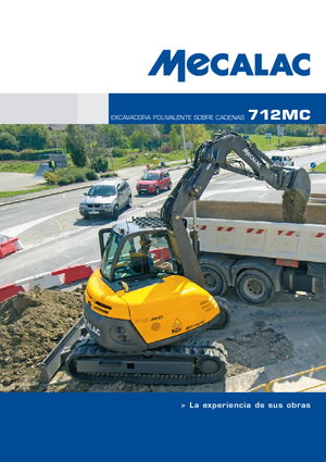Excavatrice sur chenilles Mecalac 712 MC