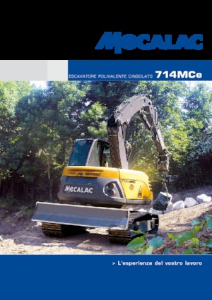 Excavatrice sur chenilles Mecalac 714 MC e