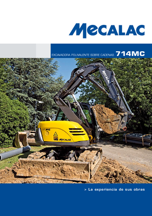 Excavatrice sur chenilles Mecalac 714 MC