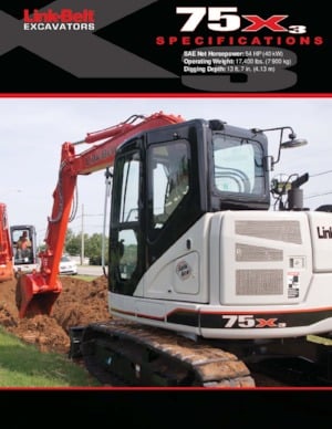 Excavatrice sur chenilles Link-Belt 75 X3 Spin Ace
