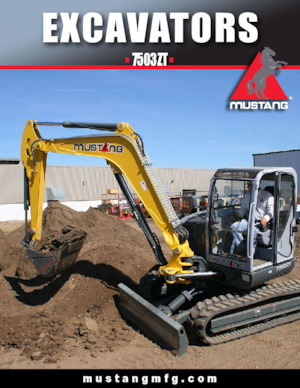 Excavatrice sur chenilles Mustang 7503ZT