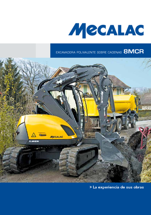Excavatrice sur chenilles Mecalac 8MCR