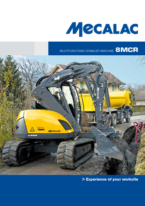 Excavatrice sur chenilles Mecalac 8MCR
