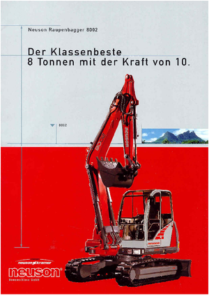 Excavatrice sur chenilles Neuson 8002