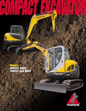 Excavatrice sur chenilles Mustang 8003