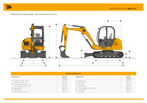 Excavatrice sur chenilles JCB 8065 RTS