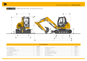 Excavatrice sur chenilles JCB 8085 ZTS