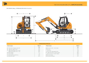 Excavatrice sur chenilles JCB 8085 ZTS