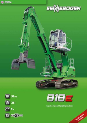 Manipulateurs de matériaux Sennebogen 818R E
