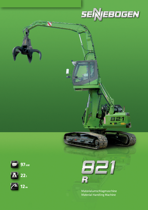 Excavatrice sur chenilles Sennebogen 821 R