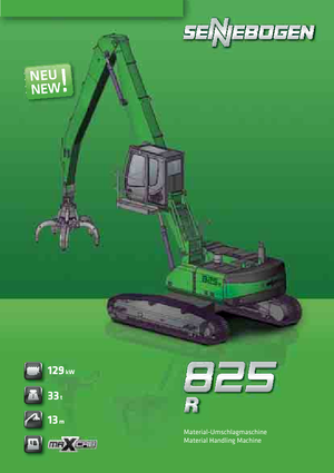 Excavatrice sur chenilles Sennebogen 825 R