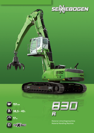 Excavatrice sur chenilles Sennebogen 830 R