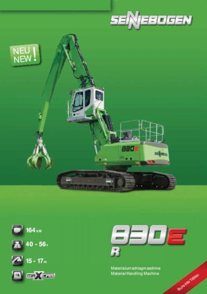 Manipulateurs de matériaux Sennebogen 830R E