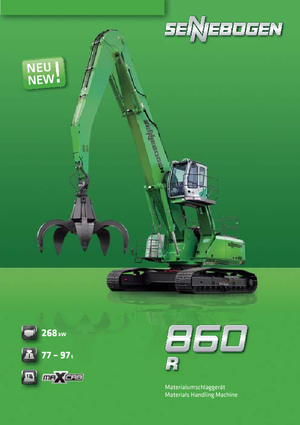 Excavatrice sur chenilles Sennebogen 860 R-HD