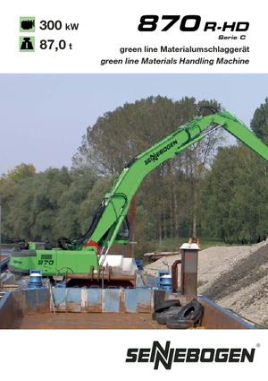 Excavatrice sur chenilles Sennebogen 870 R-HD