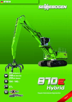 Manipulateurs de matériaux Sennebogen 870R E Hybrid 