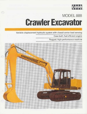 Excavatrice sur chenilles Case 888