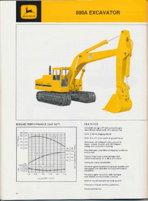 Excavatrice sur chenilles John Deere Construction 890A