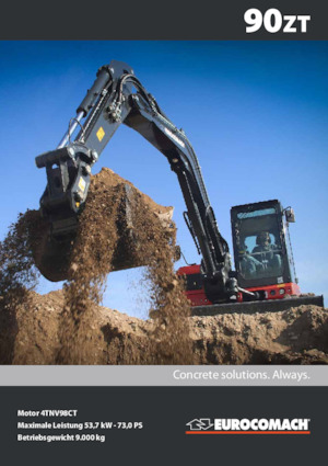 Excavatrice sur chenilles Eurocomach 90 ZT