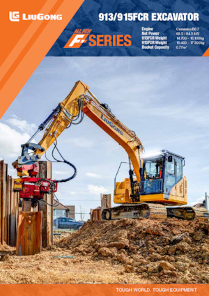 Excavatrice sur chenilles Liugong 913FCR