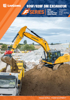 Excavatrice sur chenilles Liugong 926F