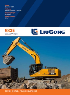 Excavatrice sur chenilles Liugong 933E