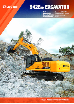 Excavatrice sur chenilles Liugong 942EHD