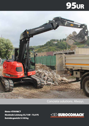 Excavatrice sur chenilles Eurocomach 95 UR
