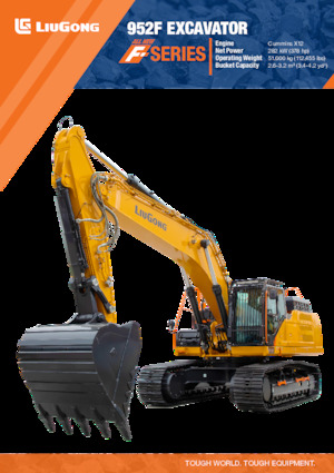 Excavatrice sur chenilles Liugong 952F