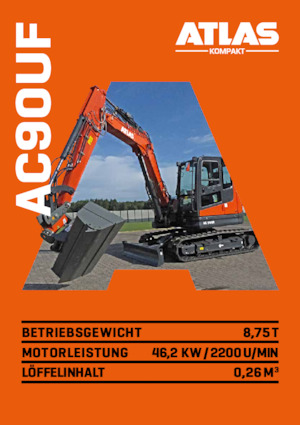 Excavatrice sur chenilles Atlas Kompakt AC 90UF