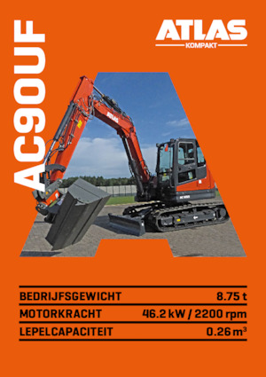Excavatrice sur chenilles Atlas Kompakt AC 90UF