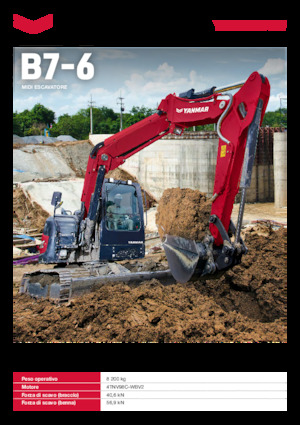 Excavatrice sur chenilles Yanmar B7-6 