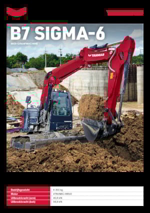 Excavatrice sur chenilles Yanmar B7-6 