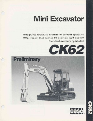 Excavatrice sur chenilles Case CK62