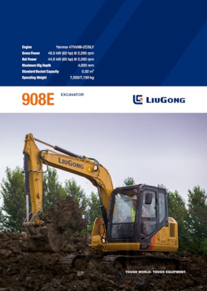 Excavatrice sur chenilles Liugong 908E