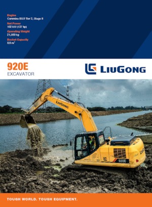Excavatrice sur chenilles Liugong 920E