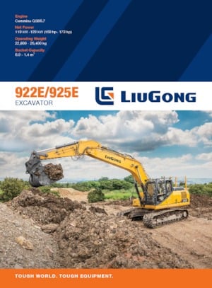 Excavatrice sur chenilles Liugong 922E