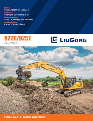 Excavatrice sur chenilles Liugong 925E