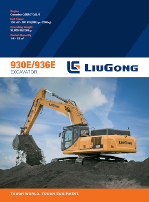 Excavatrice sur chenilles Liugong CLG930EIV 