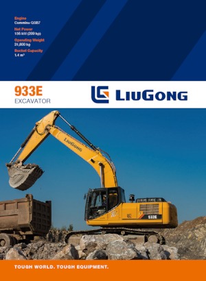 Excavatrice sur chenilles Liugong 933E