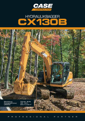 Excavatrice sur chenilles Case CX 130 B