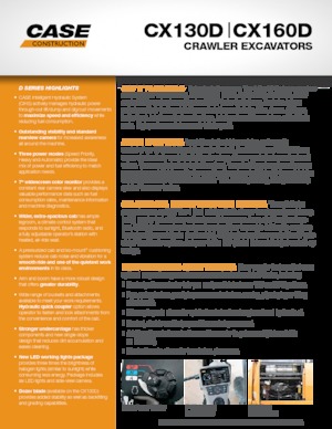 Excavatrice sur chenilles Case CX130D
