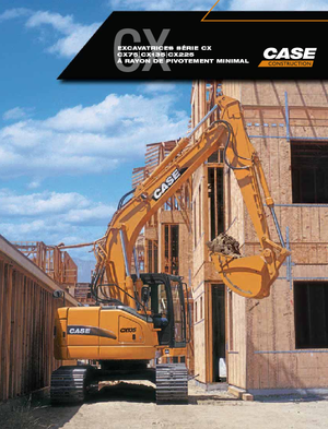 Excavatrice sur chenilles Case CX 225 SR