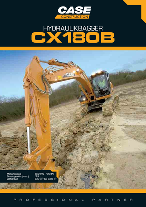 Excavatrice sur chenilles Case CX 180 B LC