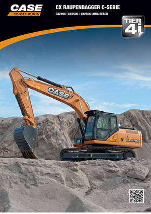 Excavatrice sur chenilles Case CX 210 C