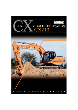 Excavatrice sur chenilles Case CX 210