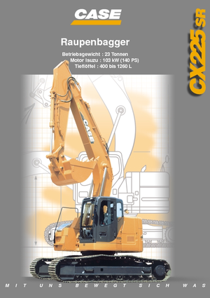 Excavatrice sur chenilles Case CX 225 SR