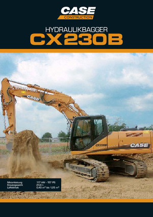 Excavatrice sur chenilles Case CX 230 B
