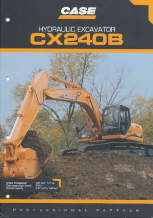 Excavatrice sur chenilles Case CX 240 B LC