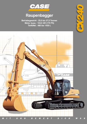 Excavatrice sur chenilles Case CX 240